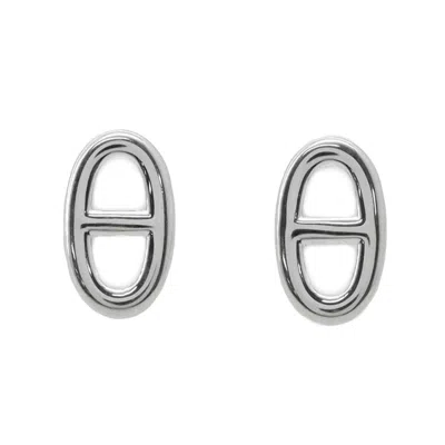 HERMES 925 STUD EARRINGS (PRE-OWNED)