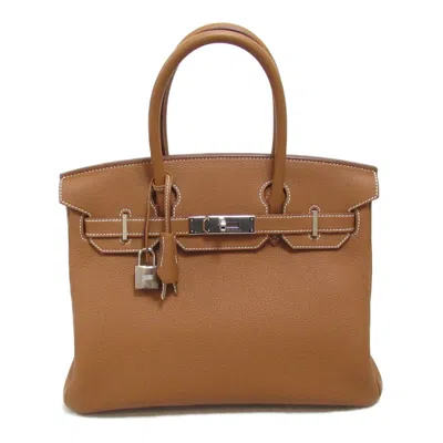 HERMES BIRKIN TOGO LEATHER LEATHER HANDBAG (PRE-OWNED)