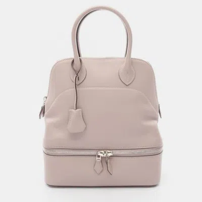 HERMES BOLIDE SUCRE GLYCINE PINK SWIFT LEATHER