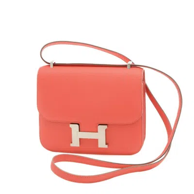 HERMES CHEVRE LEATHER HANDBAG SHOULDER BAG (PRE-OWNED)