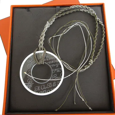 HERMES CLEAR COTTON NECKLACE (PRE-OWNED)