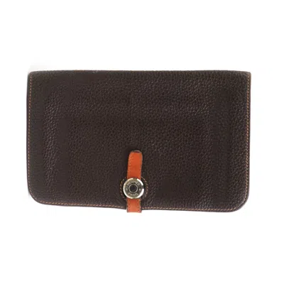 HERMES DOGON DUO LEATHER WALLET (BI-FOLD) (PRE-OWNED)