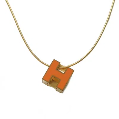 HERMES ENAMEL METAL NECKLACE (PRE-OWNED)