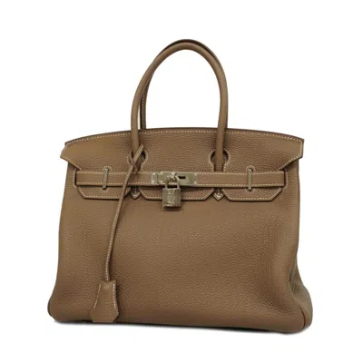 HERMES ETOUPE TOGO LEATHER HANDBAG (PRE-OWNED)