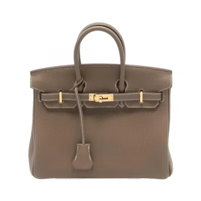 HERMES ETOUPE TOGO LEATHER HANDBAG (PRE-OWNED)