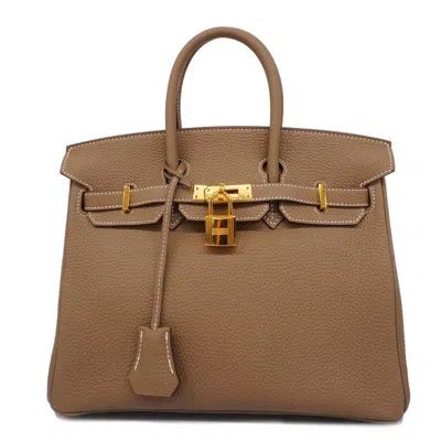 HERMES ETOUPE TOGO LEATHER HANDBAG (PRE-OWNED)