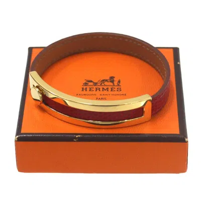 HERMES LEATHER CHARM BRACELET (PRE-OWNED)