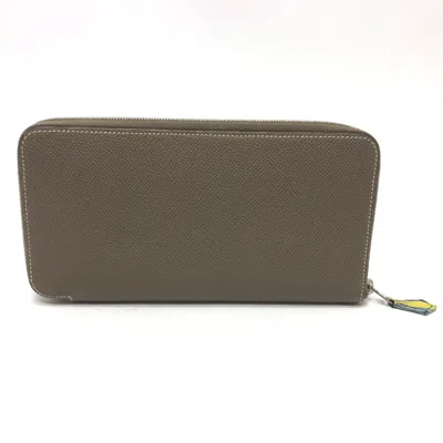 HERMES LEATHER LONG WALLET (BI-FOLD) (PRE-OWNED)