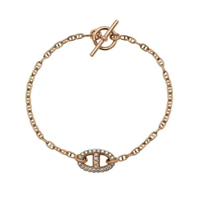 HERMES PINK (18K) CHARM BRACELET (PRE-OWNED)