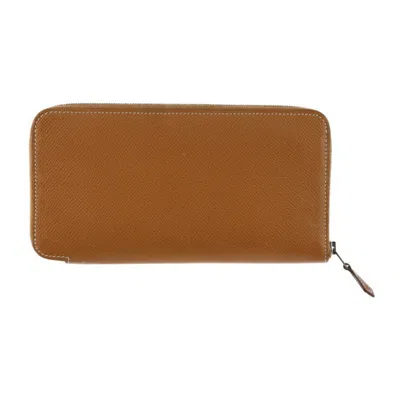 HERMES SILK'IN EPSOM LEATHER WALLET (BI-FOLD) (PRE-OWNED)