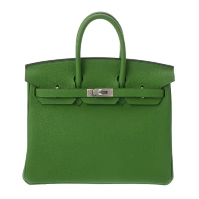 HERMES VERT TOGO LEATHER HANDBAG (PRE-OWNED)