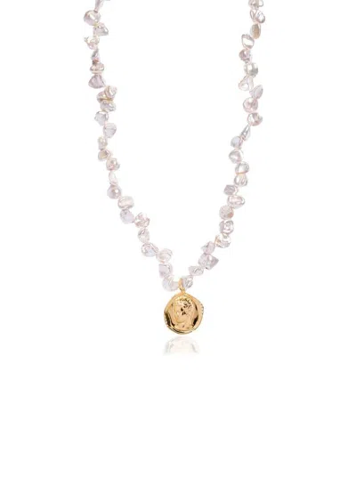 HERMINA ATHENS HERMINA ATHENS HERMIS LARGE LUSTRE STATEMENT PEARL NECKLACE ACCESSORIES