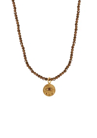 HERMINA ATHENS HERMINA ATHENS KRESSIDA MINI CHARM MOCA NECKLACE ACCESSORIES