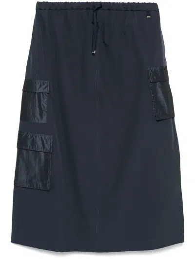 HERNO DRAWSTRING MIDI SKIRT