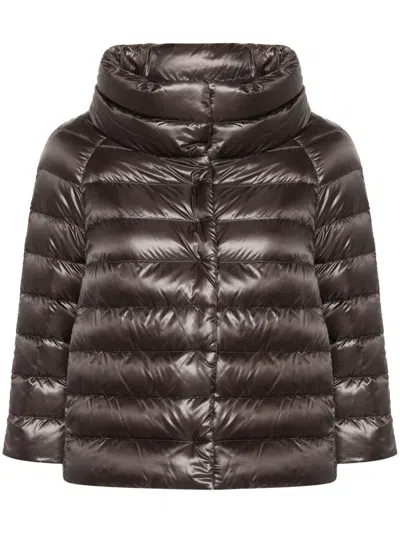HERNO FUNNEL-NECK DOWN JACKET