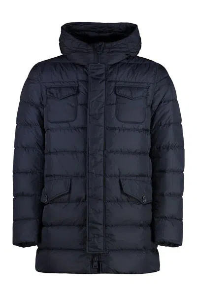 HERNO HERNO HOODED NYLON DOWN JACKET