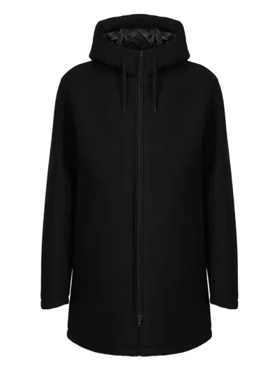 HERNO HOODED ZIP-UP JACKET