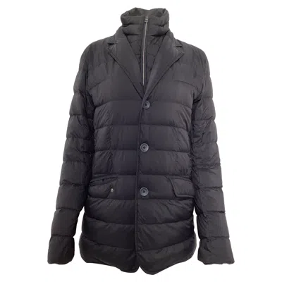 HERNO LEGEND DOWN BLAZER WITH REMOVABLE BIB IN BLACK POLYAMIDE