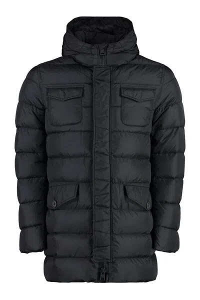 HERNO HERNO LONG HOODED DOWN JACKET