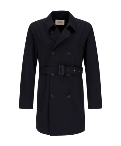 HERNO HERNO DOUBLE-BREASTED BELTED TRENCH COAT