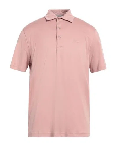 HERNO HERNO MAN POLO SHIRT ANTIQUE ROSE SIZE 38 COTTON
