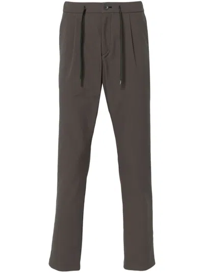 HERNO PLEAD-DETAIL TROUSERS