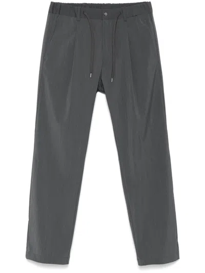 HERNO PLEAT-DETAIL TROUSERS