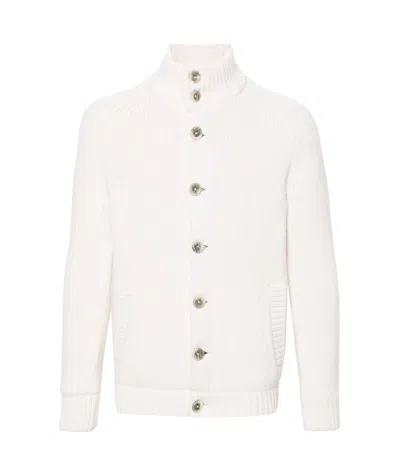 HERNO HERNO HIGH NECK KNITTED BOMBER JACKET