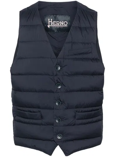 HERNO V-NECK DOWN GILET