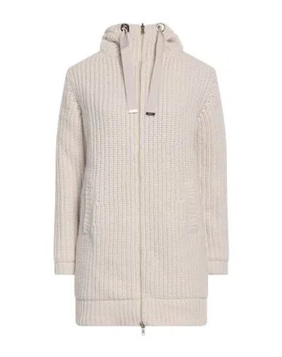 HERNO HERNO WOMAN COAT BEIGE SIZE 10 WOOL, POLYAMIDE, ELASTANE, COTTON, POLYESTER