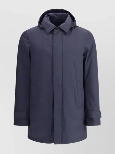 HERNO ZIPPERED HOOD DOWN JACKET