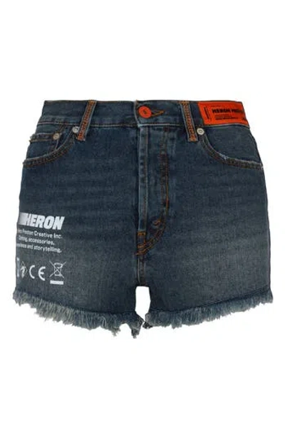 HERON PRESTON HERON PRESTON CODE 8000 DENIM CUTOFF SHORTS