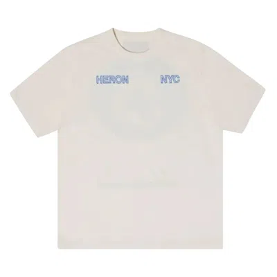 HERON PRESTON HERON PRESTON HP OFFROAD SHORT-SLEEVE TEE 'WHITE/LIGHT BLUE' | MEN'S SIZE S