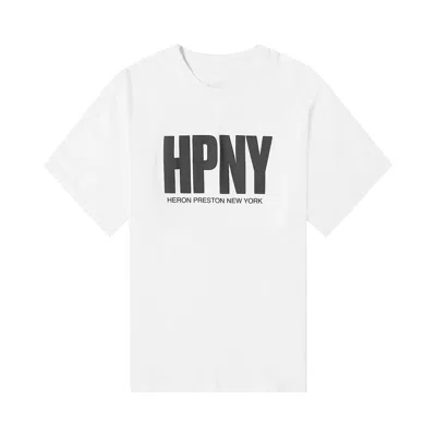 HERON PRESTON HERON PRESTON LOGO PRINT T-SHIRT 'WHITE'