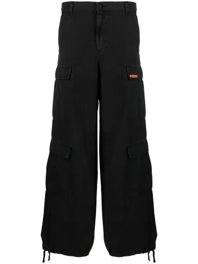 HERON PRESTON MID-RISE CARGO TROUSERS