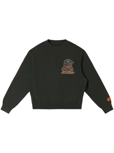 HERON PRESTON MONSTER GRAPHIC-PRINT SWEATSHIRT