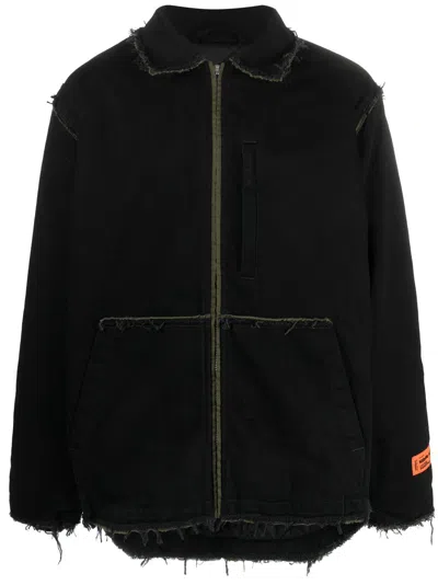 HERON PRESTON REBUILT ZIP-UP DENIM JACKET