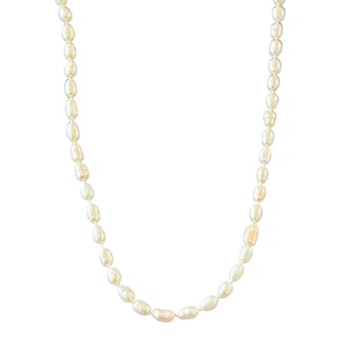 HERSELF COLLECTIONS WOMEN'S WHITE REIS PEARL NECKLACE