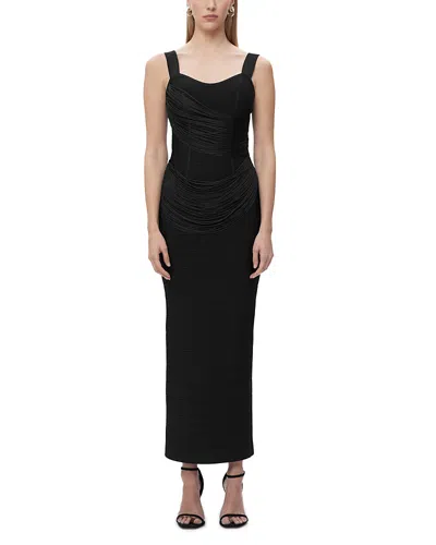 HERVE LEGER THE AUTUMN FRINGE BANDAGE GOWN