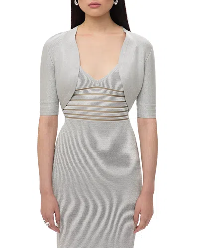 HERVE LEGER THE METALLIC MARIE BOLERO