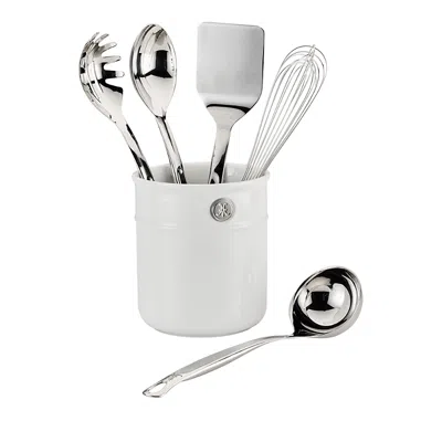 HESTAN PROVISIONS 6-PIECE DELUXE STAINLESS STEEL CHEF'S TOOLS AND BAIN MARIE SET