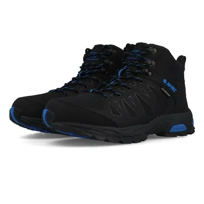 HI-TEC HI-TEC MENS RAVEN MID WP WALKING BOOTS BLACK SPORTS OUTDOORS BREATHABLE