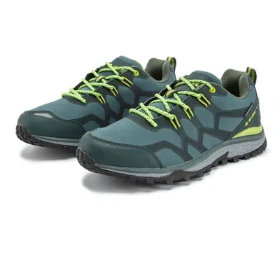 HI-TEC HI-TEC MENS STINGER WATERPROOF WALKING SHOES BLUE SPORTS OUTDOORS BREATHABLE