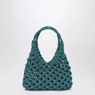 HIBOURAMA HIBOURAMA AQUAMARINE VANNIFIQUE SMALL BAG WITH CRYSTALS