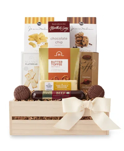 HICKORY FARMS GOURMET SNACKS GIFT CRATE, 10 PIECE