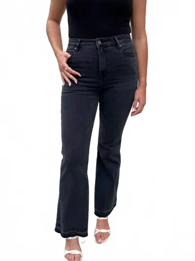 HIDDEN GREYSON HIGH RISE FLARE JEANS IN BLACK