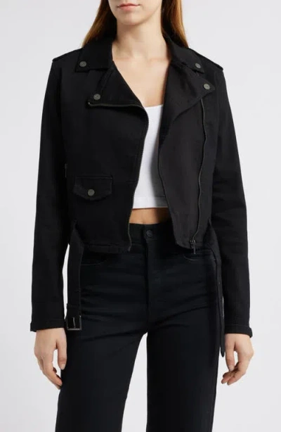 HIDDEN JEANS HIDDEN JEANS DENIM BIKER JACKET