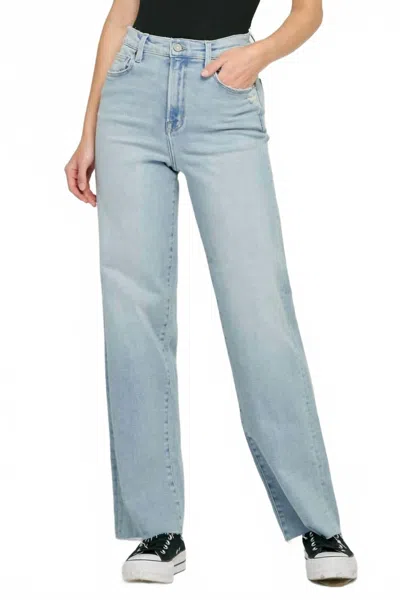 HIDDEN LOGAN HIGH RISE DAD JEAN IN LIGHT BLUE