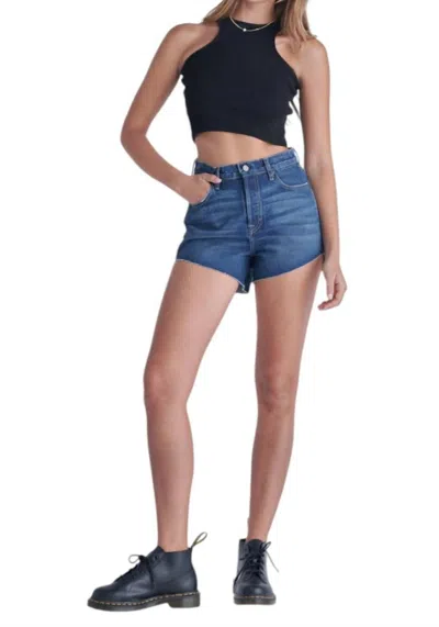 HIDDEN MOM SLANTED HEM SHORT IN DARK