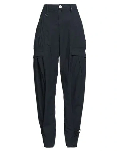 HIGH HIGH WOMAN PANTS MIDNIGHT BLUE SIZE 10 COTTON